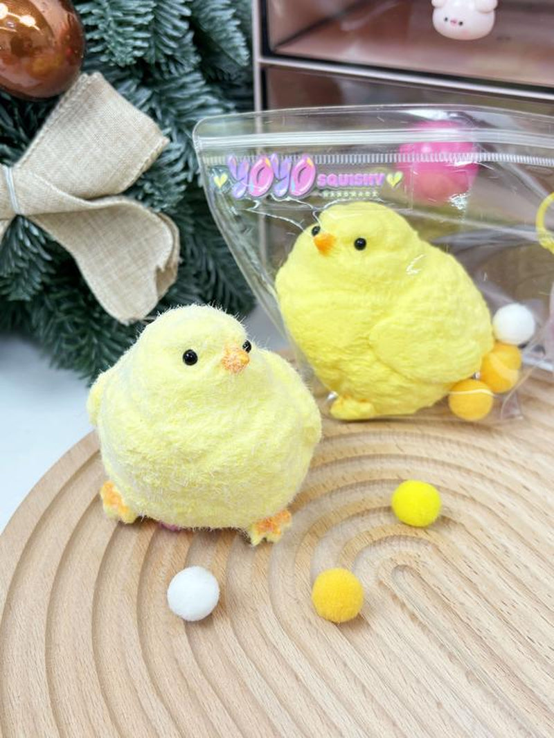 Yoyosquishy Handmade Animal Silicone Sticky Chicken Taba Squishy Toys for Stress Relief